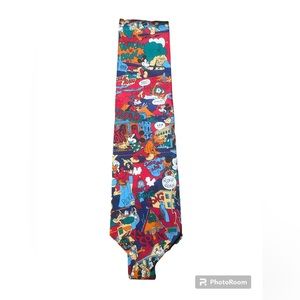 Tie rack vintage Disney neck tie - Mickey, Donald Duck, Pluto, goofy